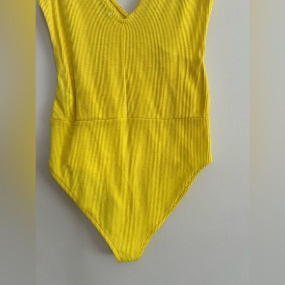Zara Trafaluc Yellow Front Cross Bodysuit - Picture 7 of 14